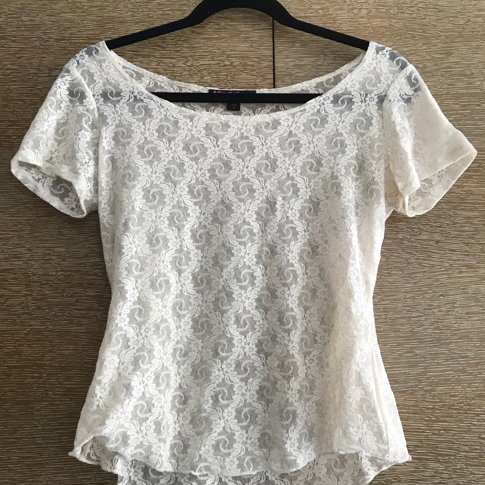 Betsy Johnson Lace T-Shirt